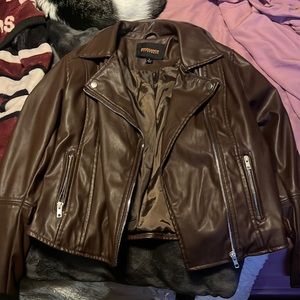 Fake leather jacket